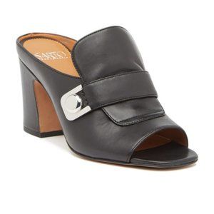 Franco Sarto Rosalie Leather Heeled Sandal NEW W/B